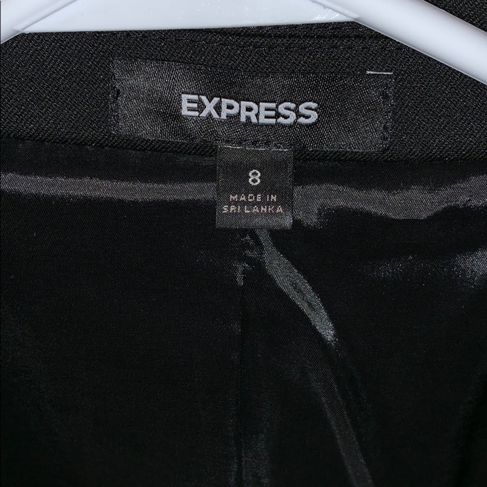 Express Single Button Suit Jacket, Size 8 - image 2